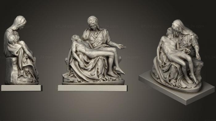 Statues antique and historical (Michelangelos Pieta, STKA_1444) 3D models for cnc